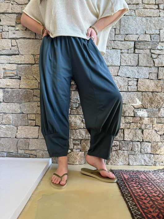 Jo Jo Quirky Classic Barrel Pant Charcoal